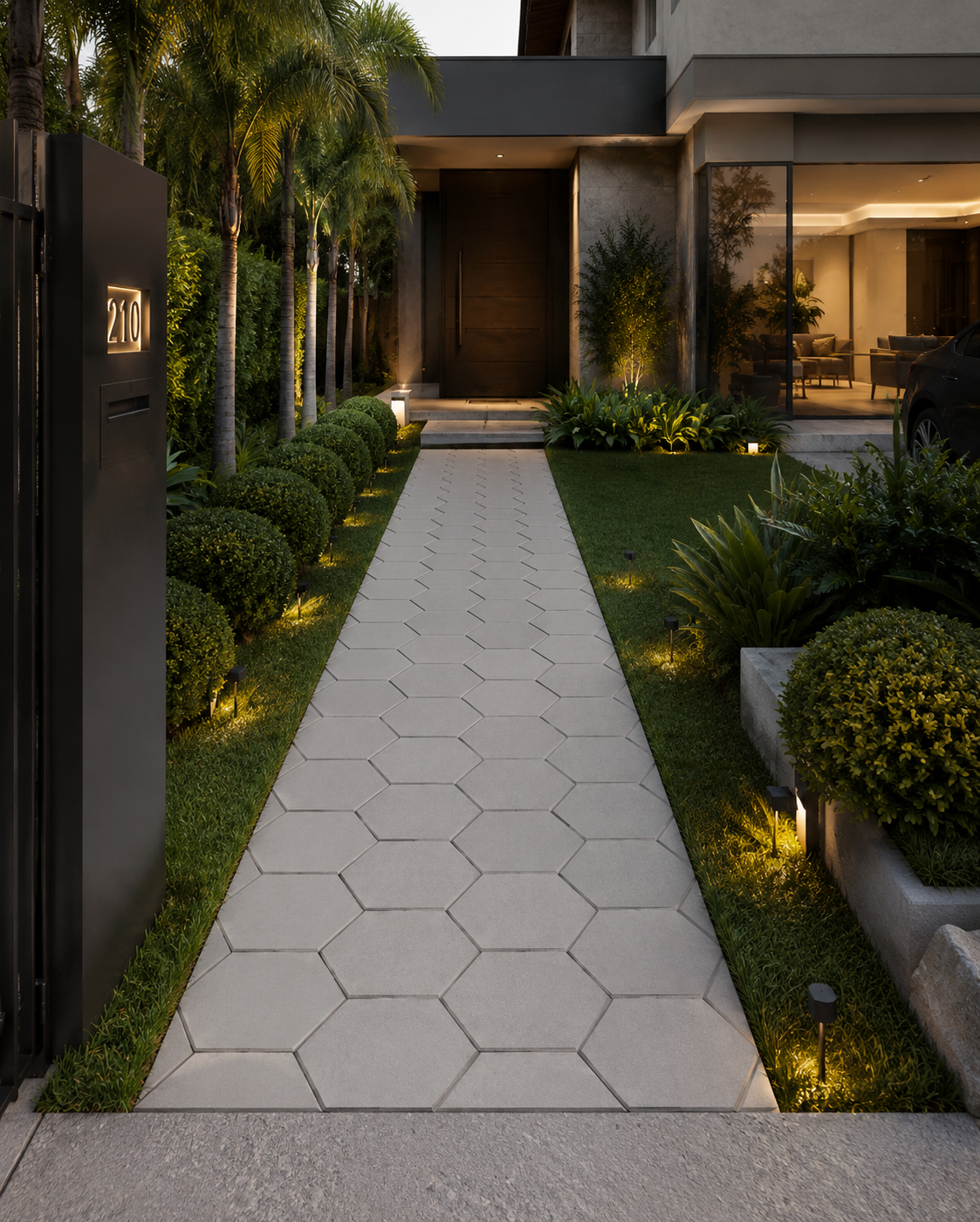 Piso Hexagonal Concreto — imagem 2