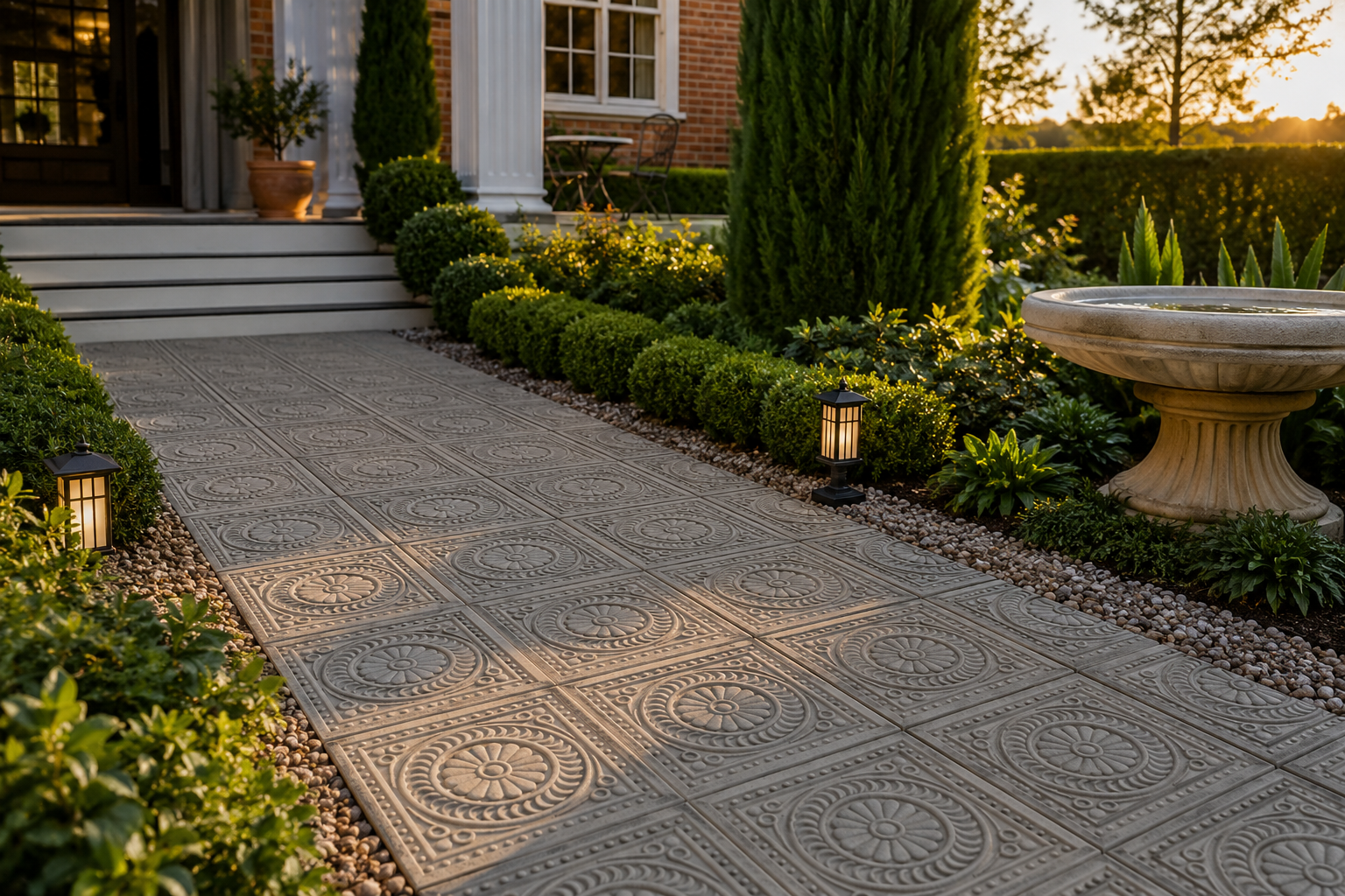 Pisante Caminho Jardim Decorado — imagem 3